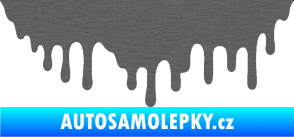 Samolepka Stékající skvrna 007 pravá škrábaný titan
