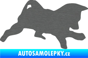 Samolepka Štěňátko 002 pravá německý ovčák škrábaný titan