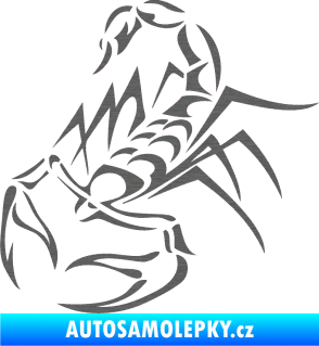 Samolepka Štír 017 levá škrábaný titan