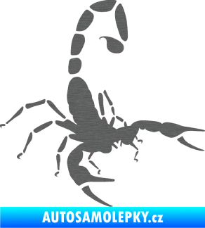 Samolepka Štír 018 pravá škrábaný titan