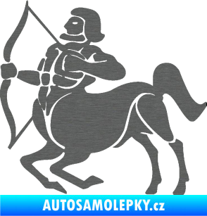 Samolepka Střelec 004 levá škrábaný titan