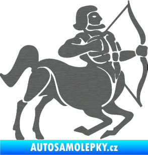 Samolepka Střelec 004 pravá škrábaný titan