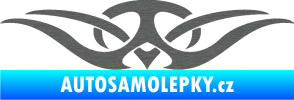 Samolepka Tetování 128 škrábaný titan