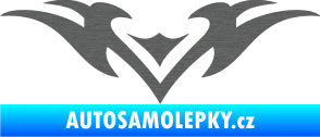 Samolepka Tetování 136 škrábaný titan