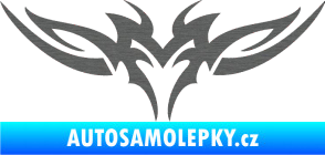 Samolepka Tetování 150 škrábaný titan