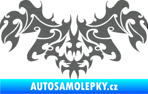 Samolepka Tetování 193 škrábaný titan