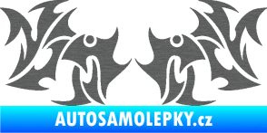 Samolepka Tetování 194 škrábaný titan