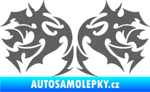 Samolepka Tetování 197 škrábaný titan