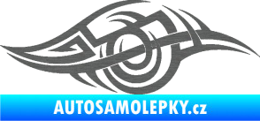 Samolepka Tetování 208 pravá škrábaný titan