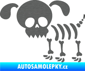 Samolepka The Bone Family Pejsek škrábaný titan
