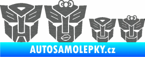 Samolepka Transformers 001 rodinka v autě škrábaný titan