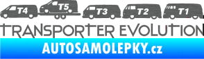 Samolepka Transporter evolution - levá škrábaný titan