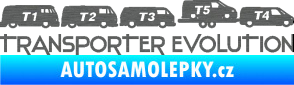 Samolepka Transporter evolution - pravá škrábaný titan