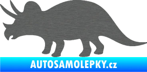 Samolepka Triceratops 001 levá škrábaný titan