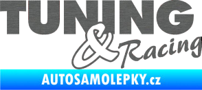 Samolepka Tuning racing 001 škrábaný titan