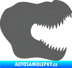 Samolepka Tyrannosaurus Rex lebka 001 pravá škrábaný titan