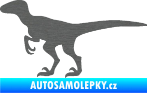 Samolepka Velociraptor 001 levá škrábaný titan