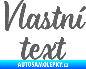 Samolepka Vlastní text - Monarda škrábaný titan