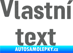 Samolepka Vlastní text - Moto GP škrábaný titan