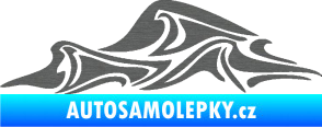 Samolepka Vlny 002 levá moře škrábaný titan