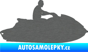 Samolepka Vodní skútr 003 pravá škrábaný titan