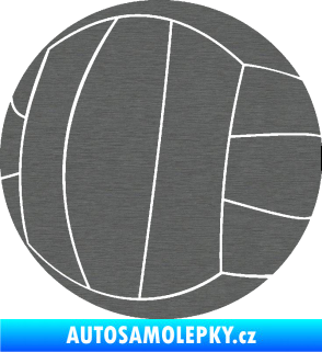 Samolepka Volejbalový míč 003 škrábaný titan