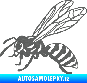 Samolepka Vosa 006 levá škrábaný titan