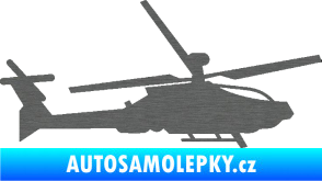Samolepka Vrtulník 013 pravá škrábaný titan