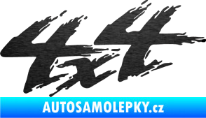 Samolepka 4x4 varianta 026 škrábaný kov černý