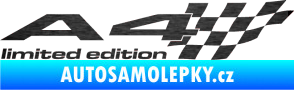 Samolepka A4 limited edition pravá škrábaný kov černý