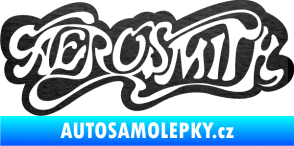 Samolepka Aerosmith 003 škrábaný kov černý