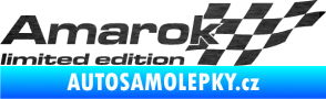 Samolepka Amarok limited edition pravá škrábaný kov černý