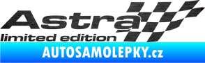Samolepka Astra limited edition pravá škrábaný kov černý