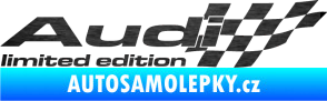 Samolepka Audi limited edition pravá škrábaný kov černý