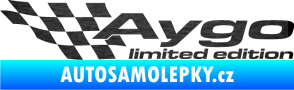 Samolepka Aygo limited edition levá škrábaný kov černý