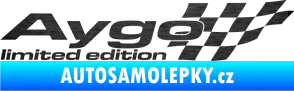 Samolepka Aygo limited edition pravá škrábaný kov černý