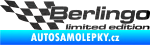 Samolepka Berlingo limited edition levá škrábaný kov černý