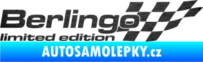 Samolepka Berlingo limited edition pravá škrábaný kov černý