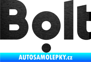 Samolepka Bolt - taxi škrábaný kov černý