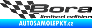 Samolepka Bora limited edition levá škrábaný kov černý