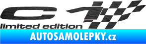 Samolepka C1 limited edition pravá škrábaný kov černý