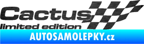 Samolepka Cactus limited edition pravá škrábaný kov černý