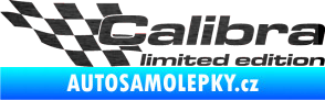Samolepka Calibra limited edition levá škrábaný kov černý