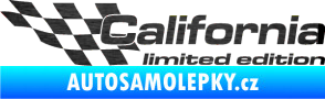 Samolepka California limited edition levá škrábaný kov černý