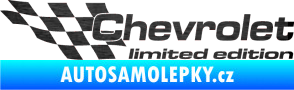 Samolepka Chevrolet limited edition levá škrábaný kov černý