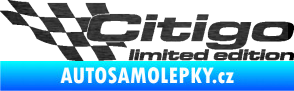 Samolepka Citigo limited edition levá škrábaný kov černý