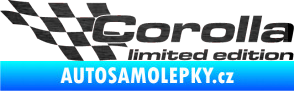 Samolepka Corolla limited edition levá škrábaný kov černý