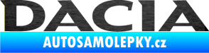 Samolepka Dacia 001 škrábaný kov černý