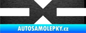 Samolepka Dacia 004 škrábaný kov černý