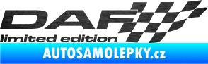 Samolepka DAF limited edition pravá škrábaný kov černý